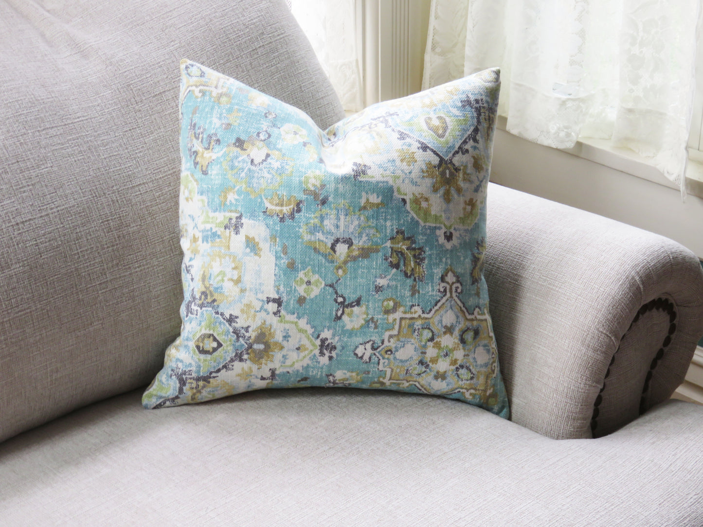 benbrook blue pillow cover