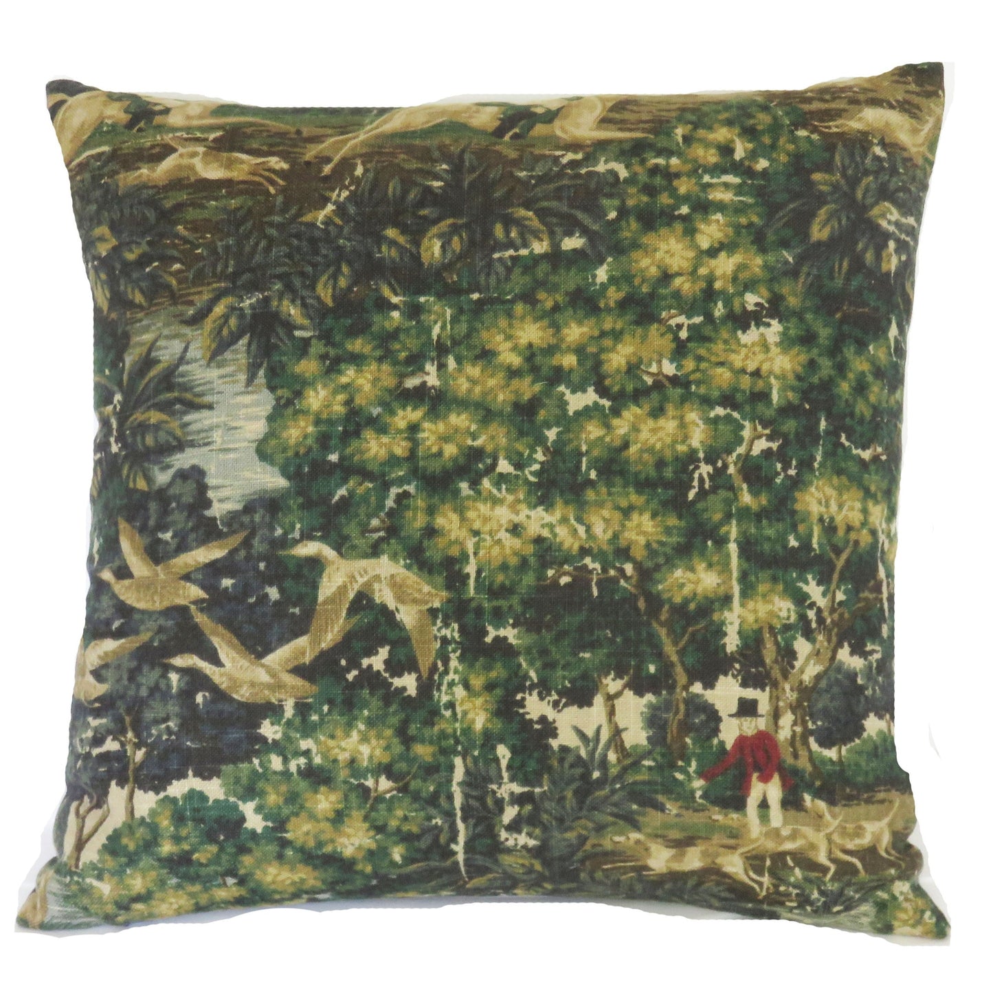 equestrain woods pillow cover, covington chase discontinued fabric