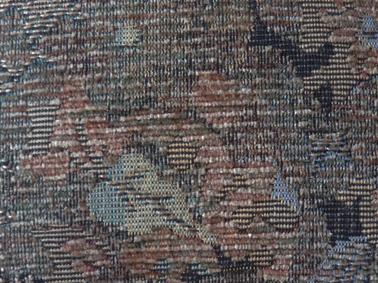 Olive and Gold Forest Pillow Cover, 17" Square, Trees & Leaves, Chenille Verdure Tapestry