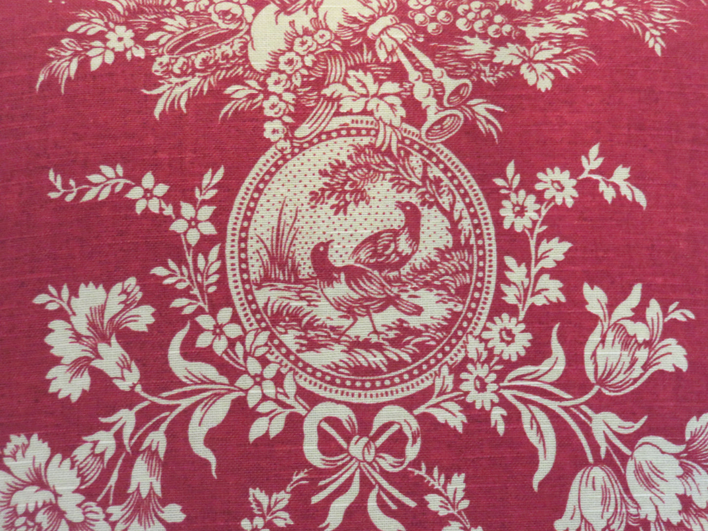 red country house toile pillow cover