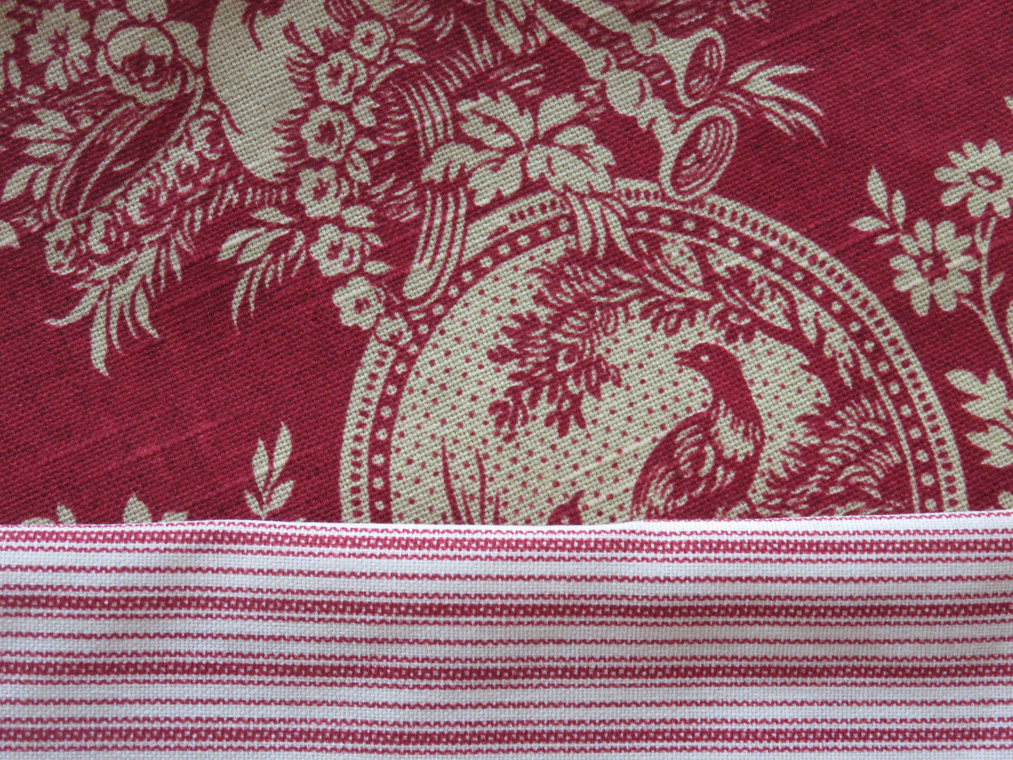 red country house toile pillow cover