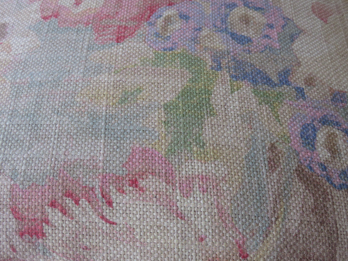 pastel garden floral pillow cover