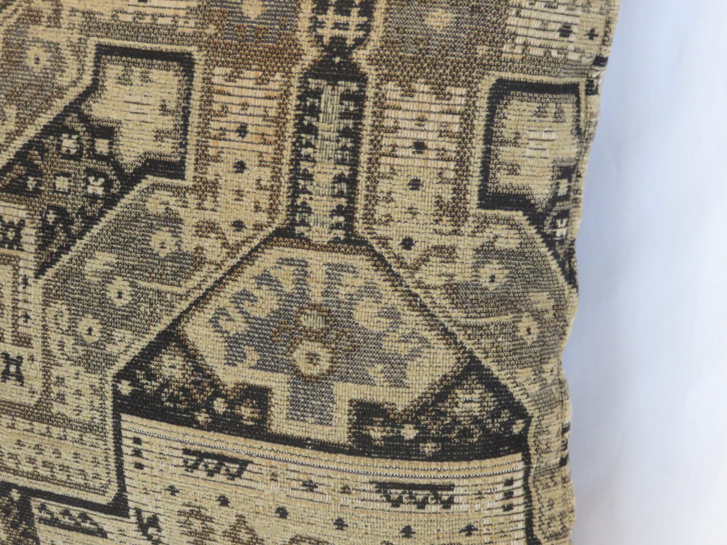 tan and black southwest aztec pillow cover