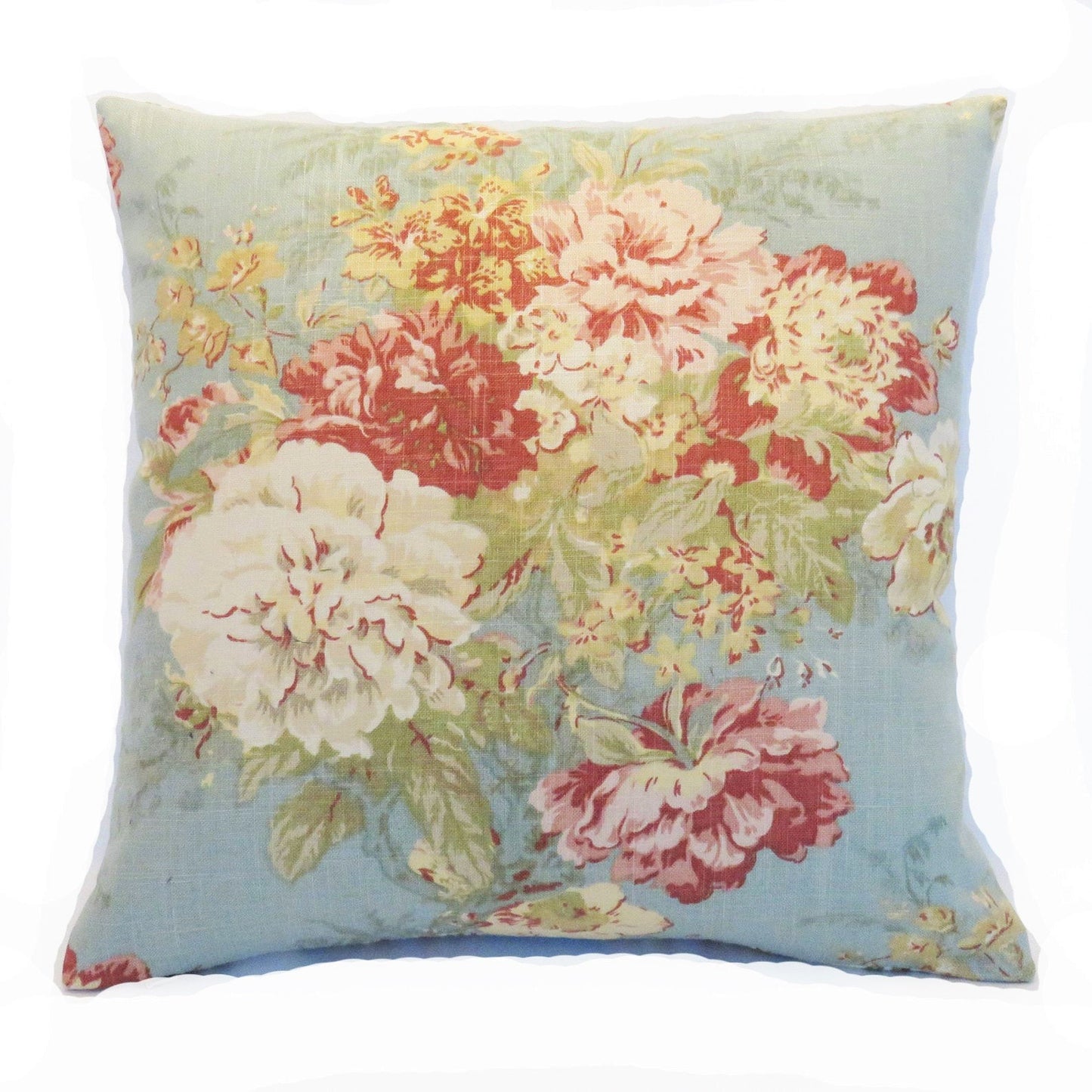 ballad bouquet robins egg pillow cover