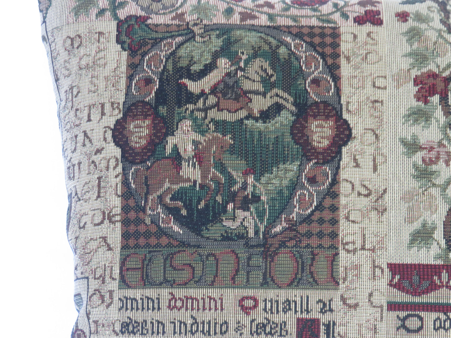 illumination script tapestry pillow cover