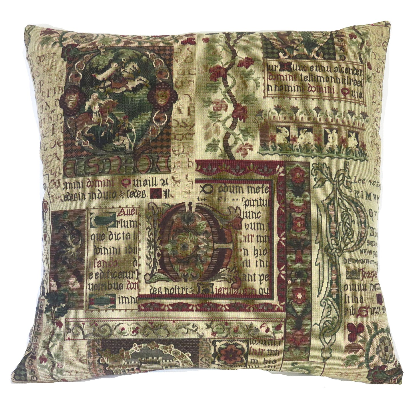 illumination script tapestry pillow cover