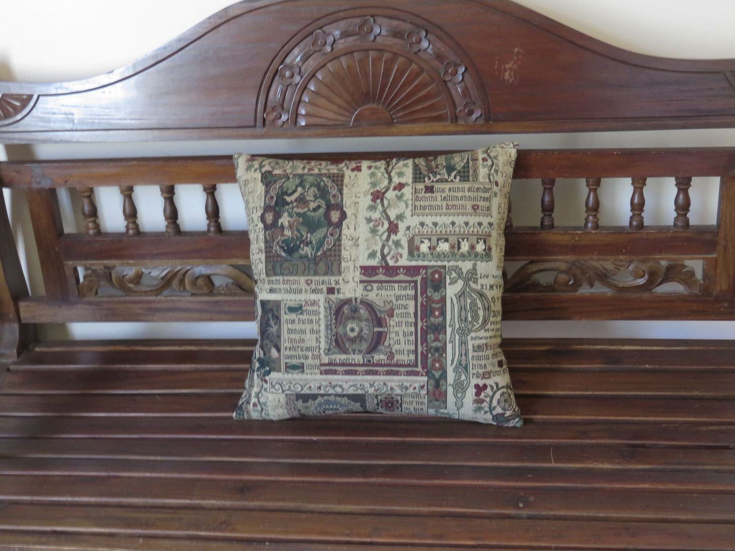 illumination script tapestry pillow cover