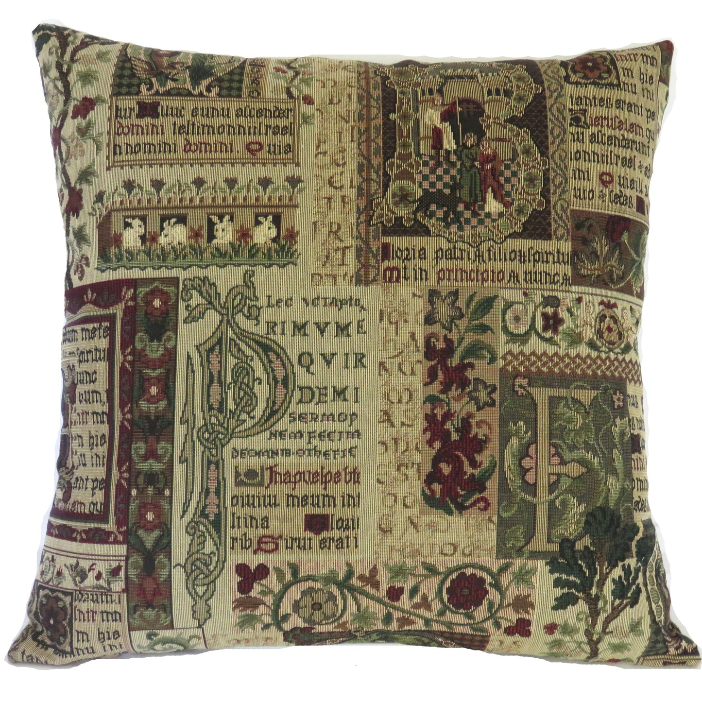 illumination script tapestry pillow cover