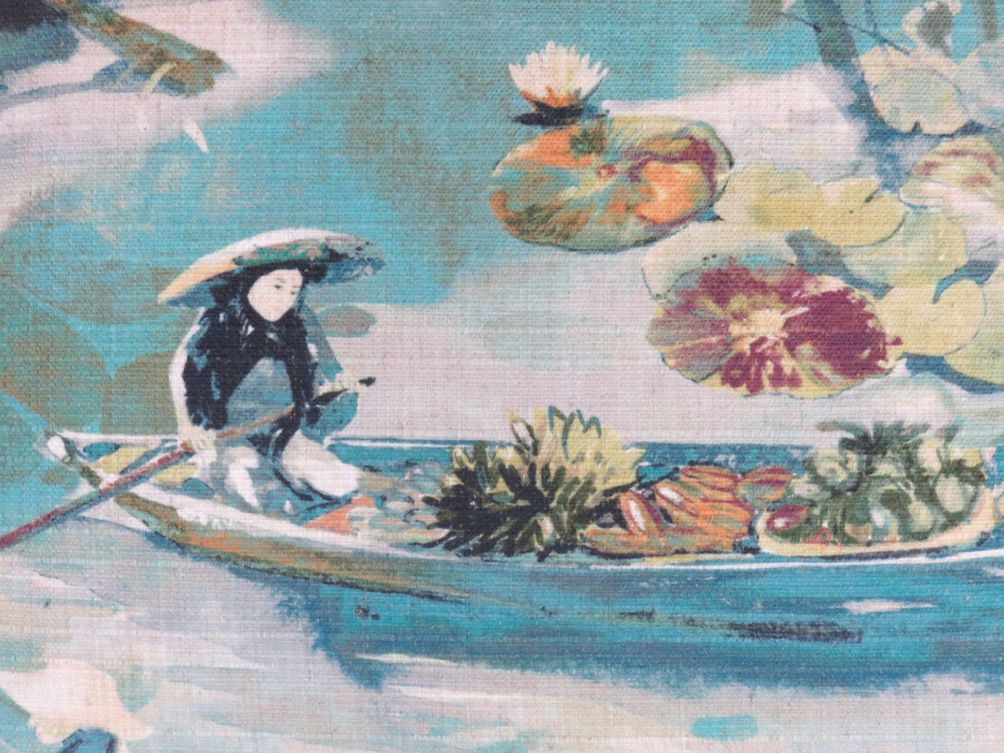 bangkok lagoon teal pillow cover