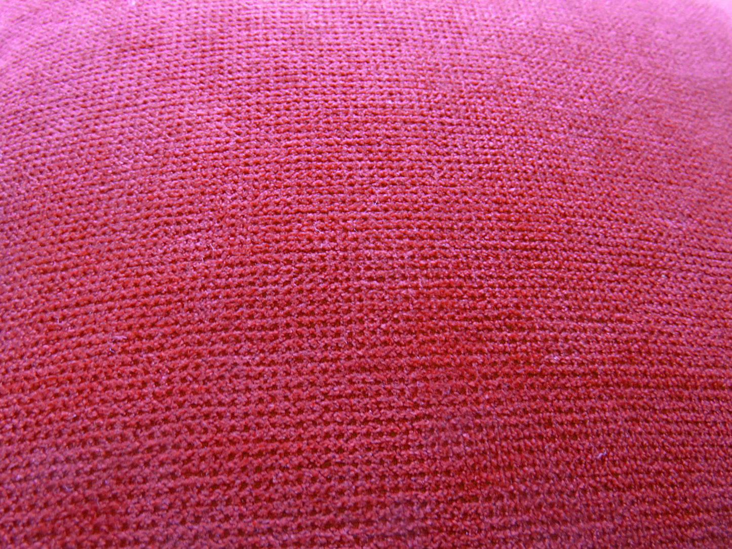 cherry red chenille pillow cover