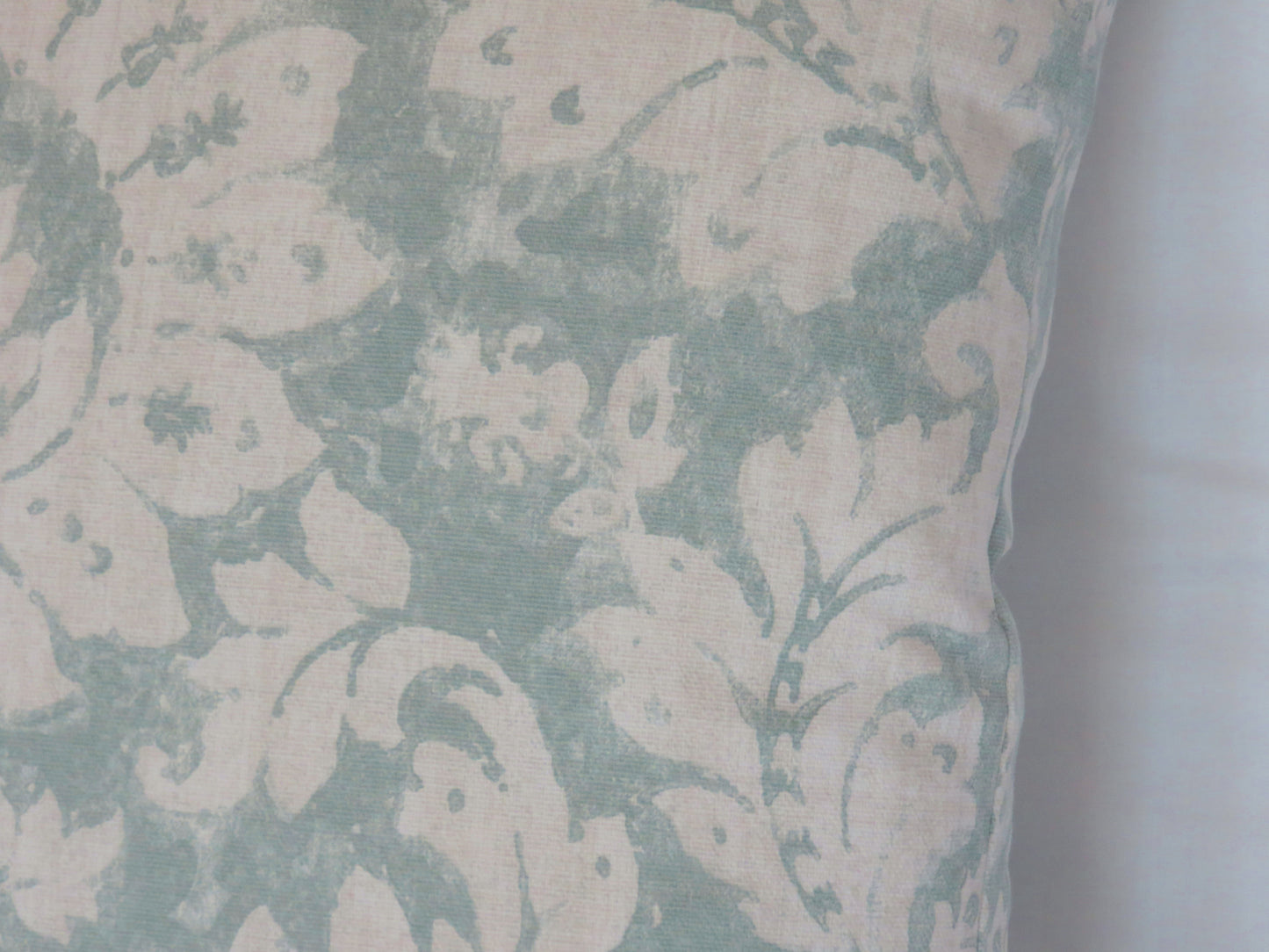 teal damask medallion print pillow cover