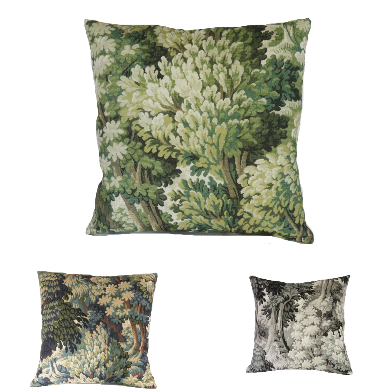 new spring green verdure print pillow cover