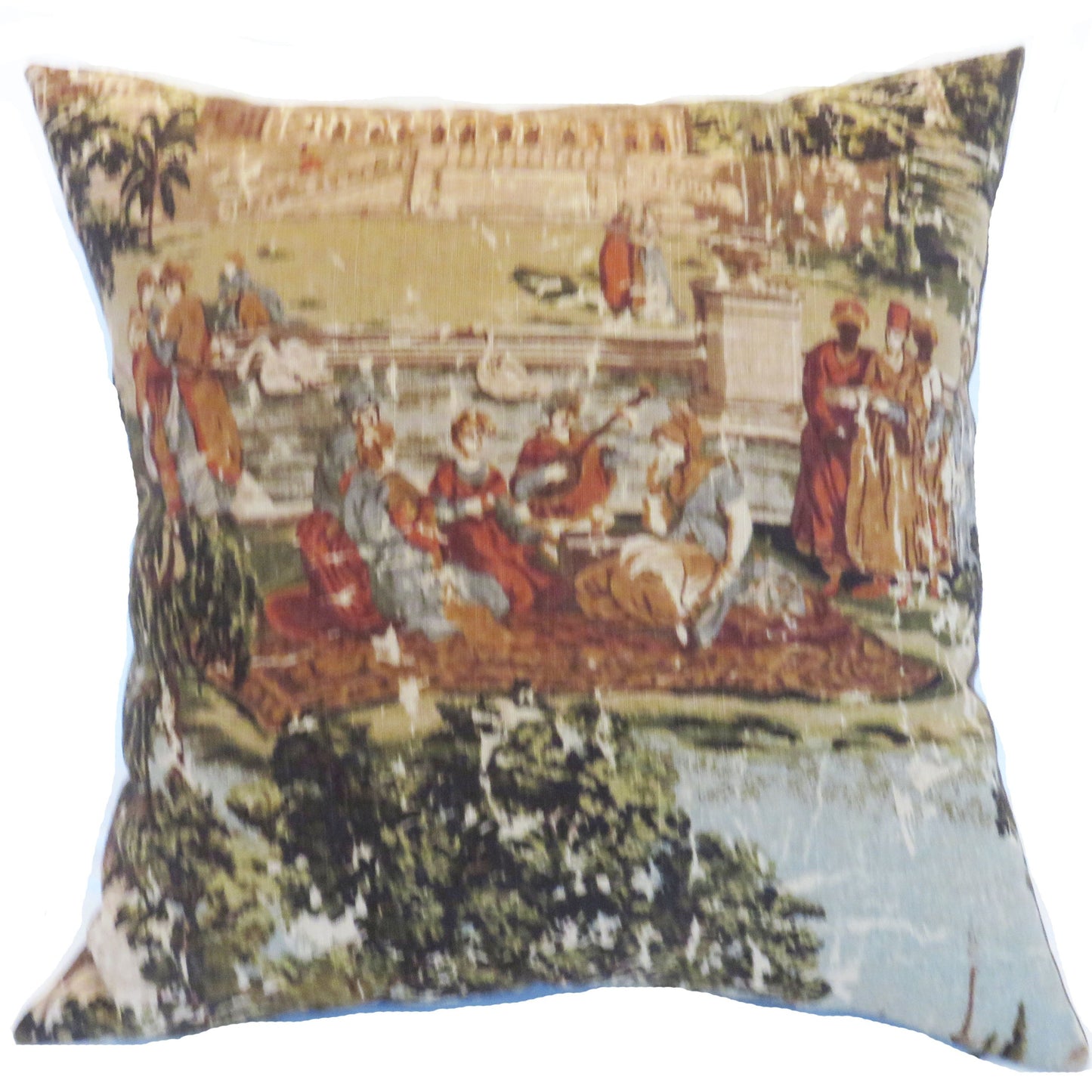 C- Abu dusk pictorial toile pillow cover