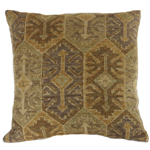 brown southwest style pillow cover kilim geometric