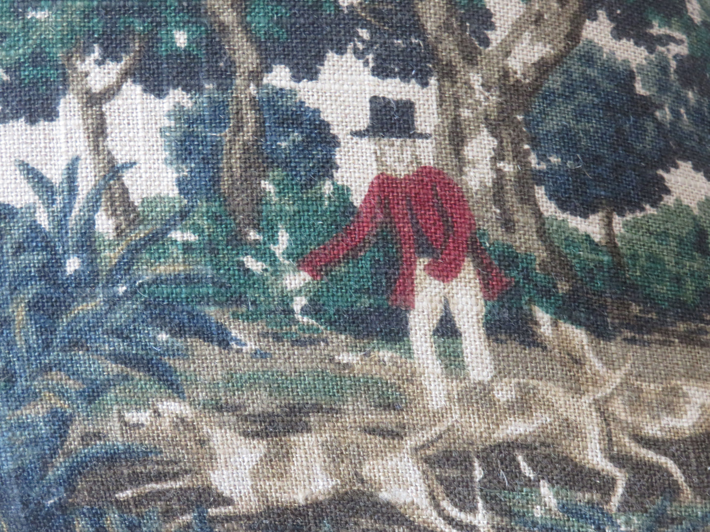 equestrain woods pillow cover, covington chase discontinued fabric