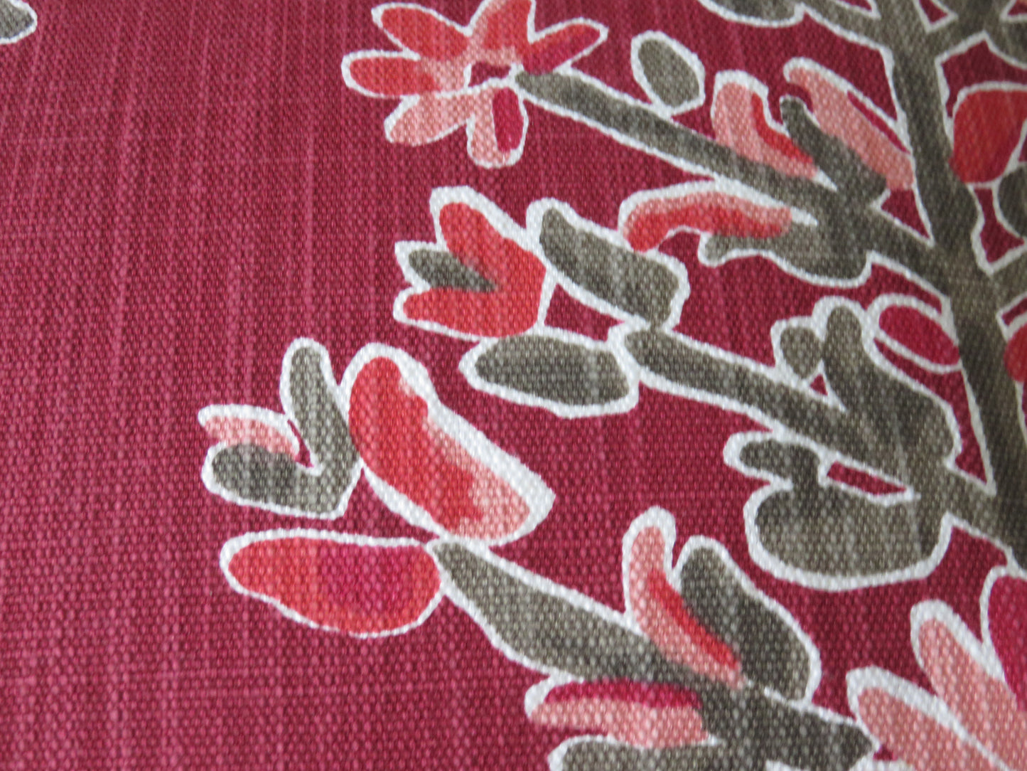 Cranberry Red Floral Medallion PIllow Cover, Lacefield Clara in Ruby