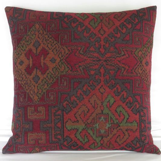 dark red kilim or southwest pillow cover