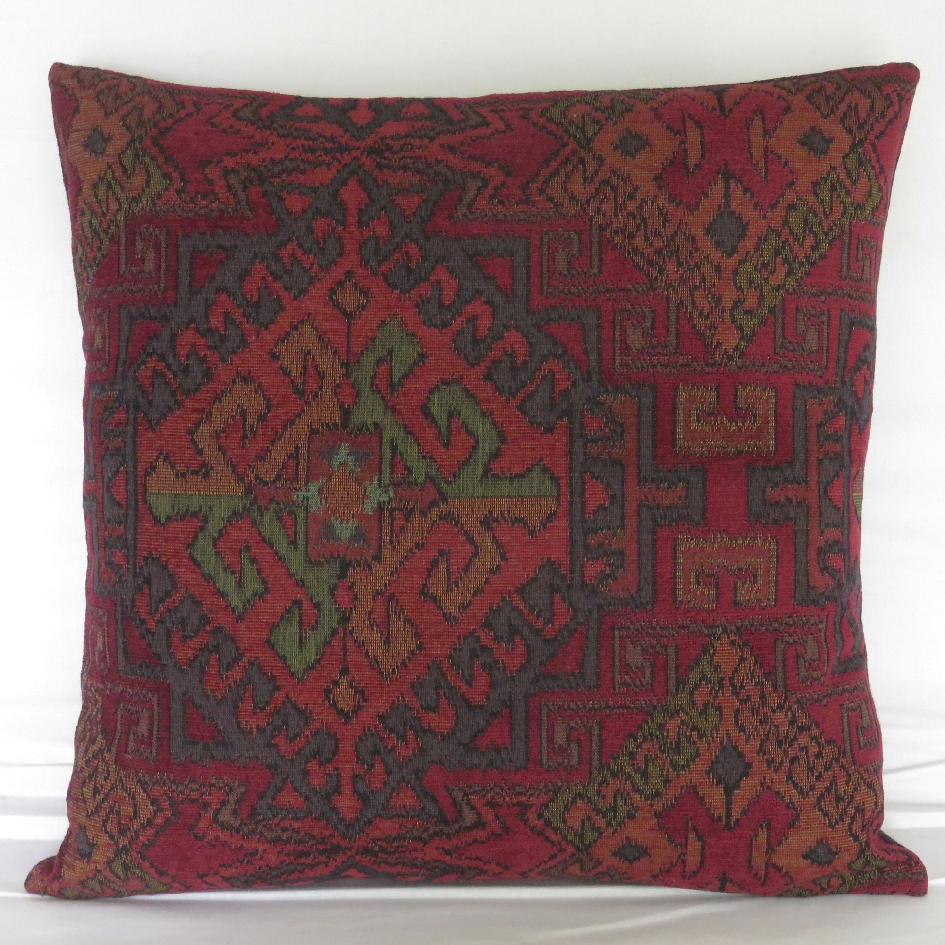 dark red kilim or southwest pillow cover