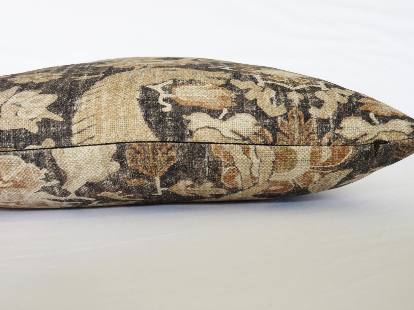 Black and Tan Asian Horse Pillow Cover, P Kaufmann Nangchen Pony Fabric in Smoke