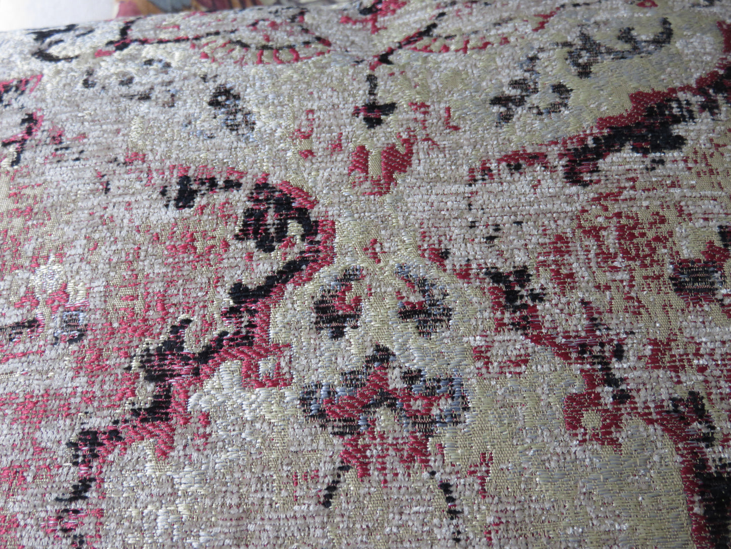 Pinky Rust, Gold, & Black Southwest Style Pillow Cover