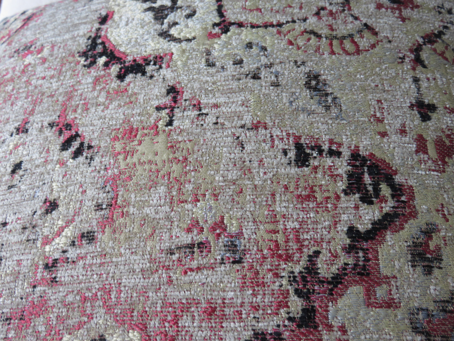 Pinky Rust, Gold, & Black Southwest Style Pillow Cover