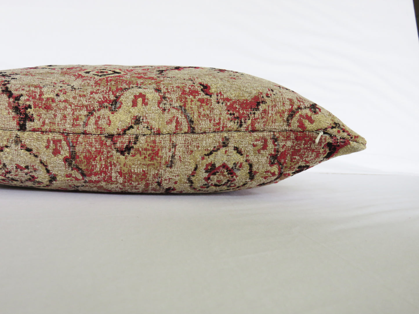 Pinky Rust, Gold, & Black Southwest Style Pillow Cover
