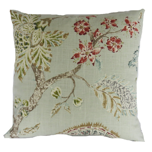 retreat citrine floral pillow cover