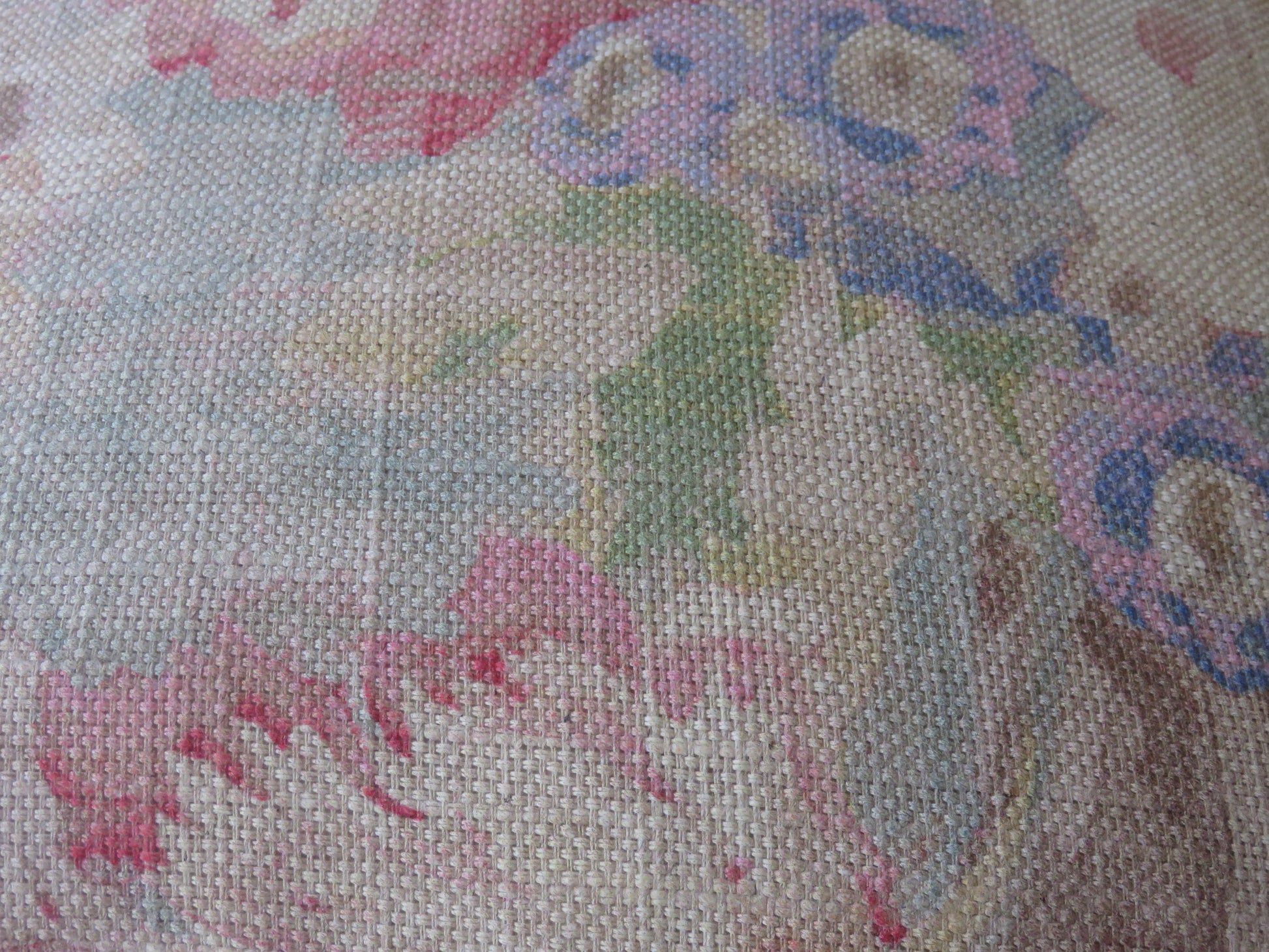 pastel garden floral pillow cover