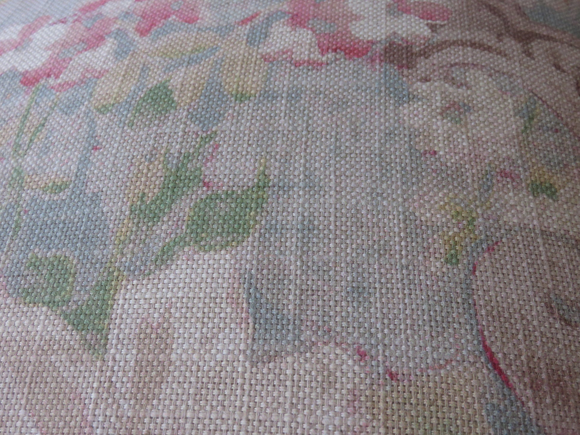 pastel garden floral pillow cover