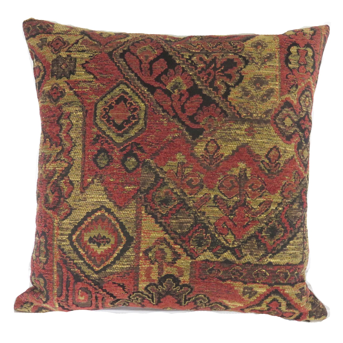 Rust, Gold, & Black Southwest Style Pillow Cover