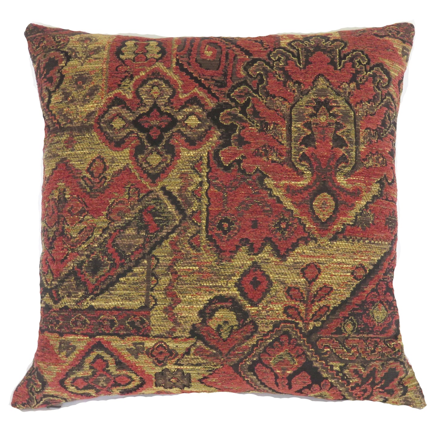 Rust, Gold, & Black Southwest Style Pillow Cover