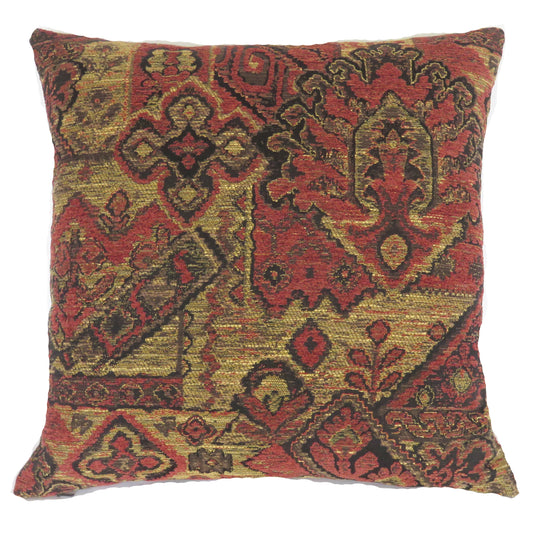 Rust, Gold, & Black Southwest Style Pillow Cover