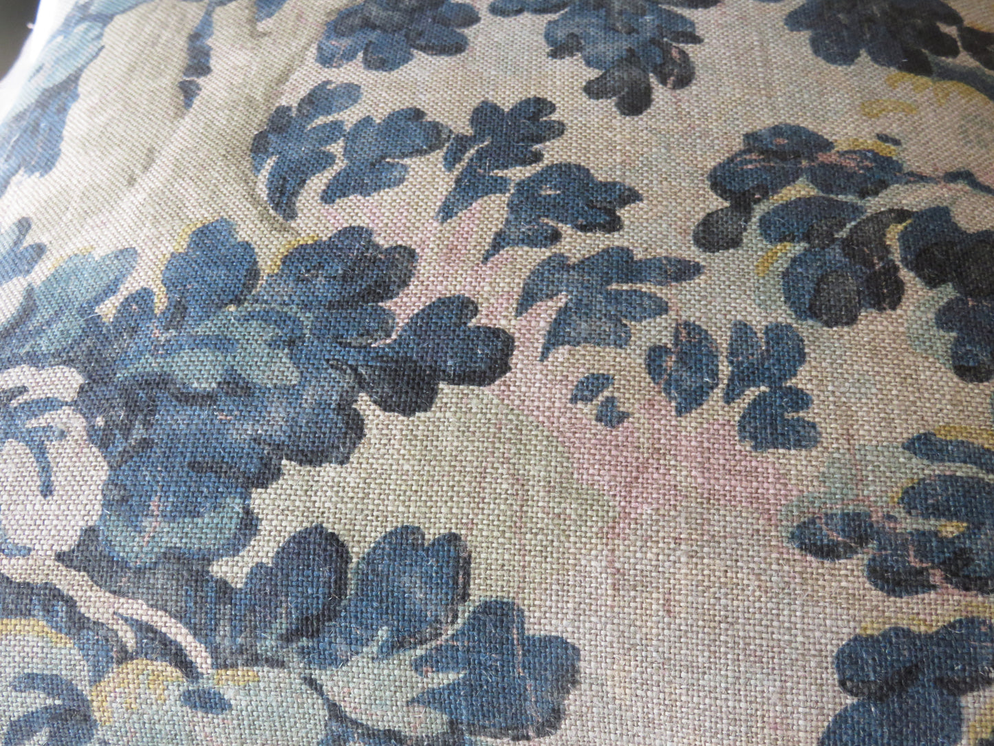 Teal Forest Pillow Cover, 17" Square,  Acquitaine Verdure Tapestry Print
