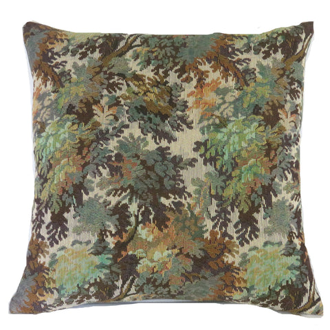 trees and leaves verdure tapestry pillow cover