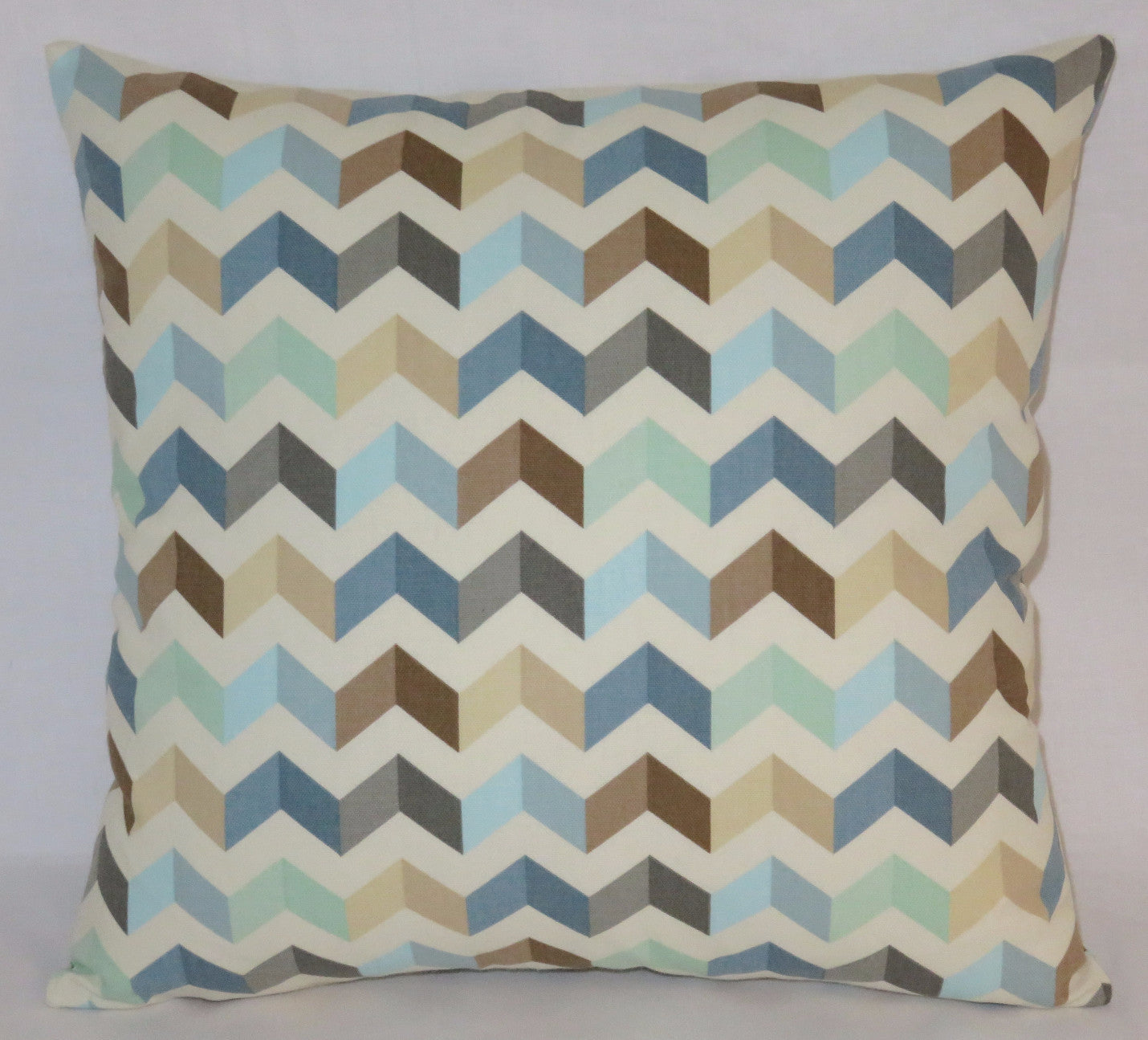 Seaglass chevron pillow