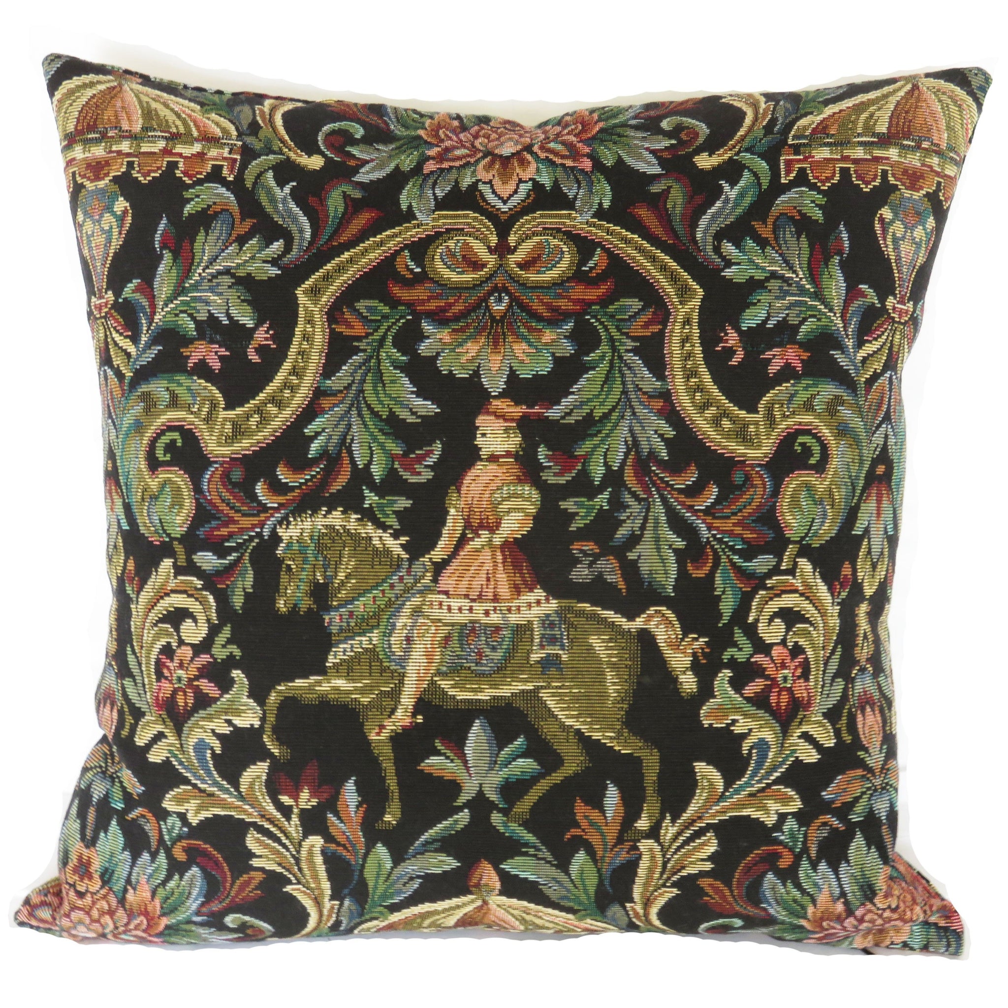 renaissance horseman pillow cover