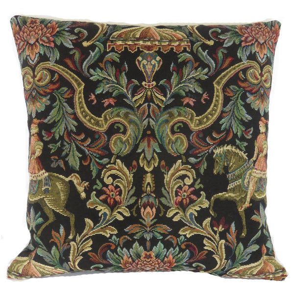renaissance horseman pillow cover