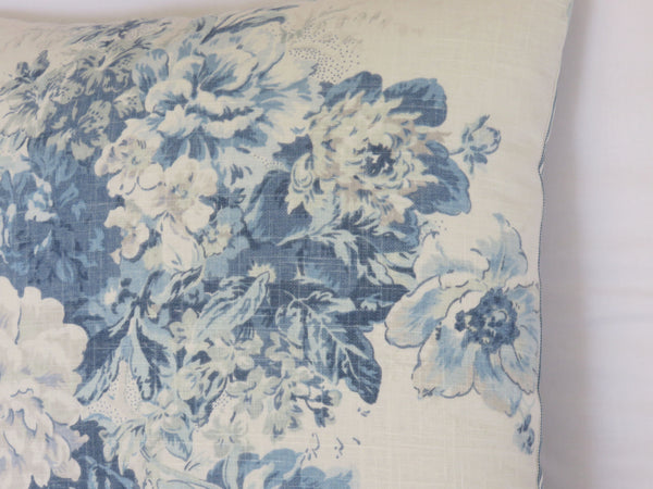 waverly ballad bouquet blue frost pillow cover