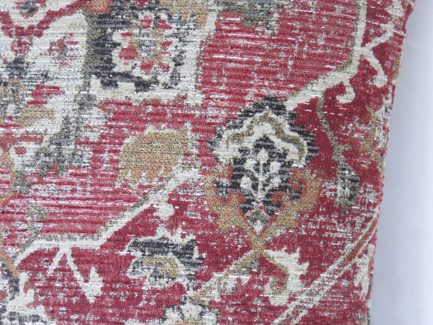 dark red medallion pillow cover turkish carpet motif