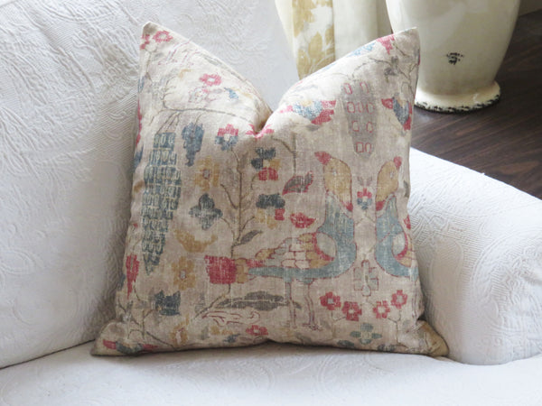 beige locanda beech pillow cover