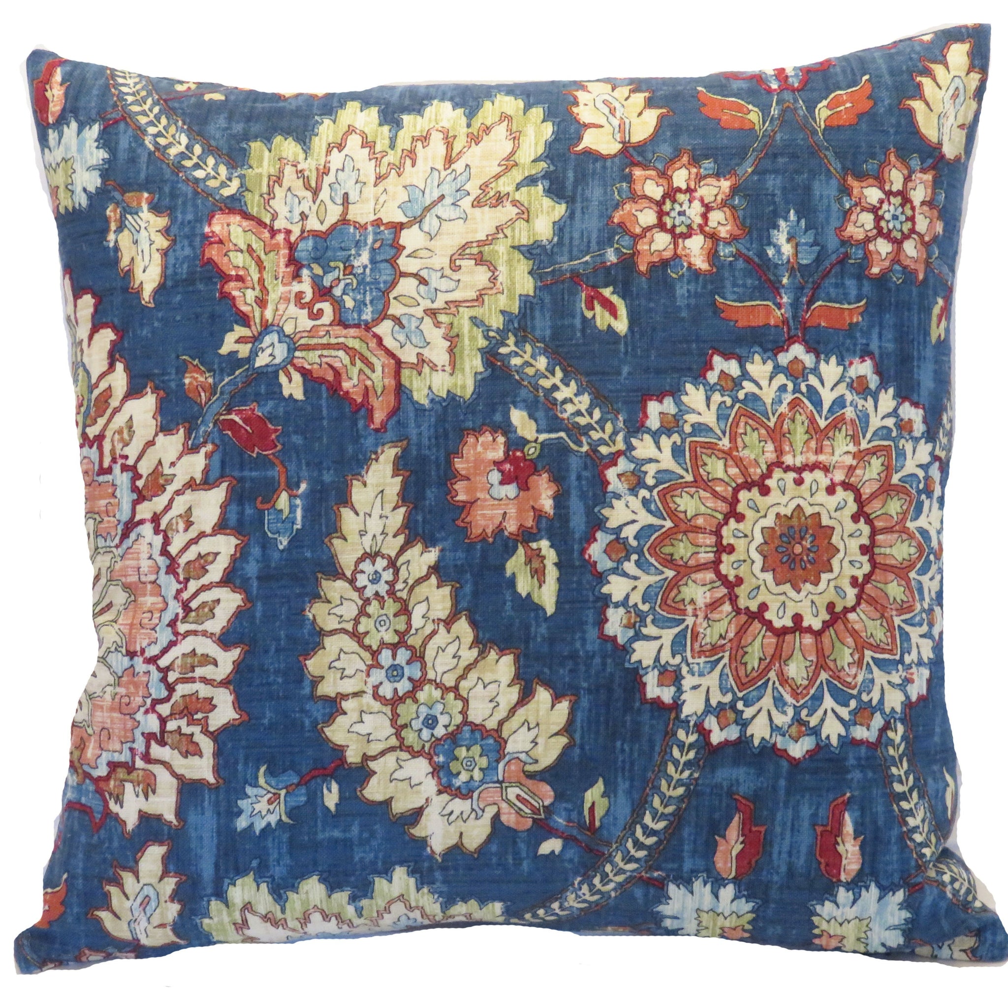 bright royal blue clifton hall pillow cover waverly in gem