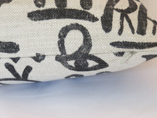hieroglyph print pillow cover