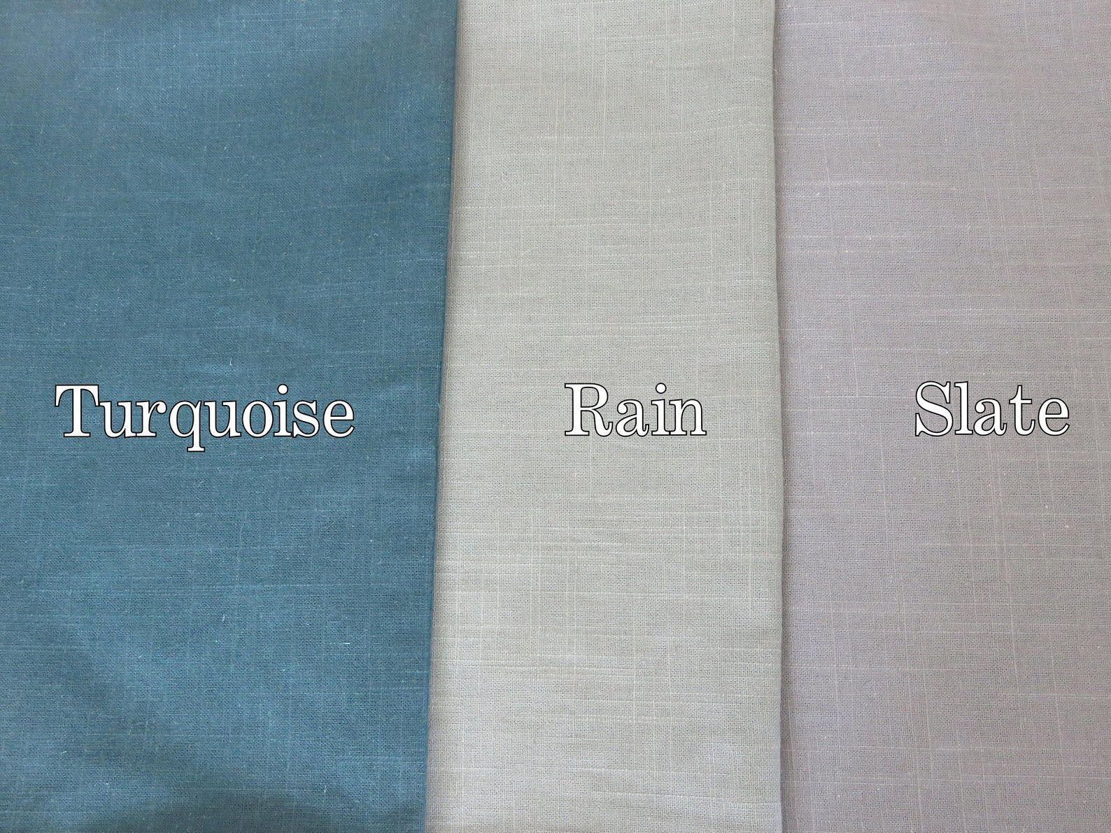 Solid Pillow Cover, Robert Allen Linen Slub Turquoise, Rain, Slate
