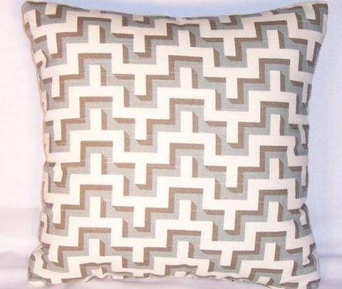 grey hgtv maze pillow