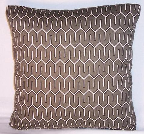 grey maze pillow