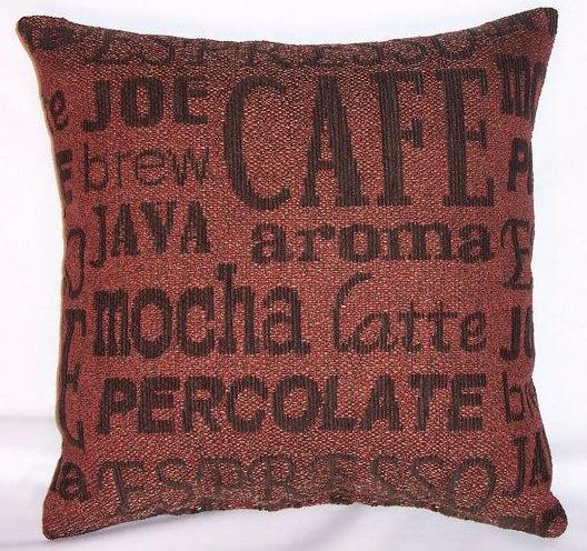 coffee barrista words pillow