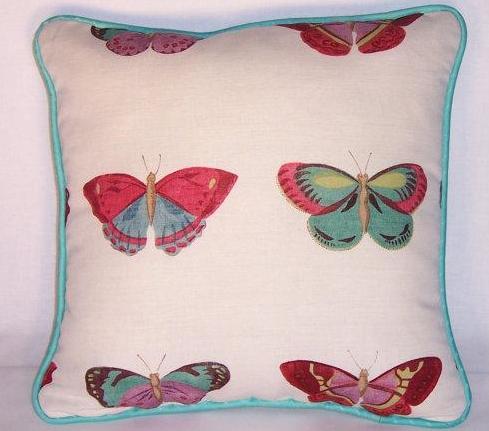 colorful butterfly pillow