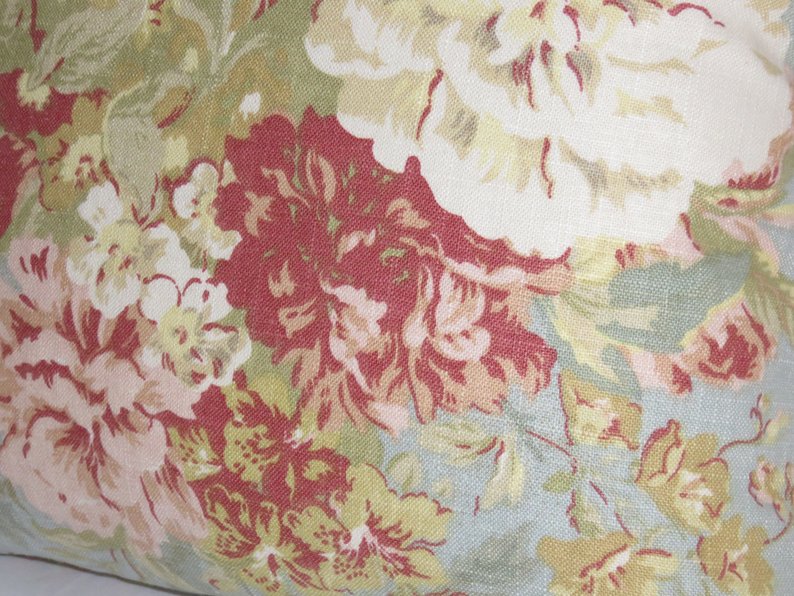 ballad bouquet pillow cover reversible stripe