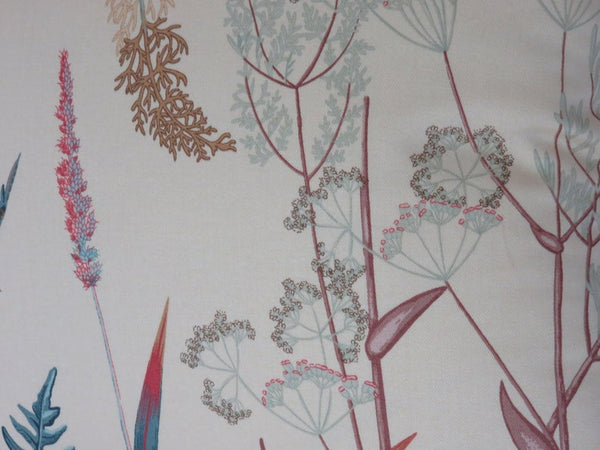 Wildflower Botanical Pillow Cover, Cream, Grasses, Flowers, Ferns