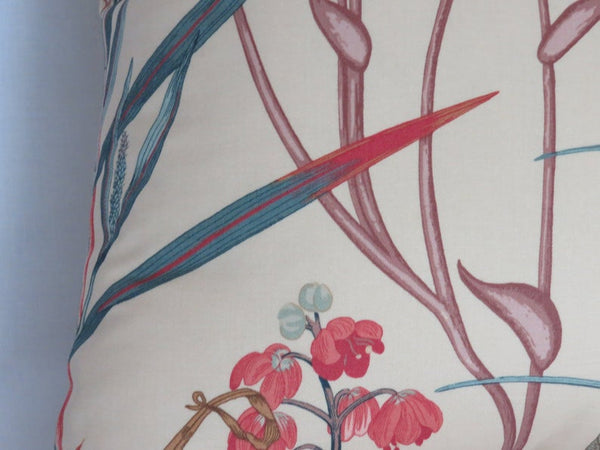 Wildflower Botanical Pillow Cover, Cream, Grasses, Flowers, Ferns